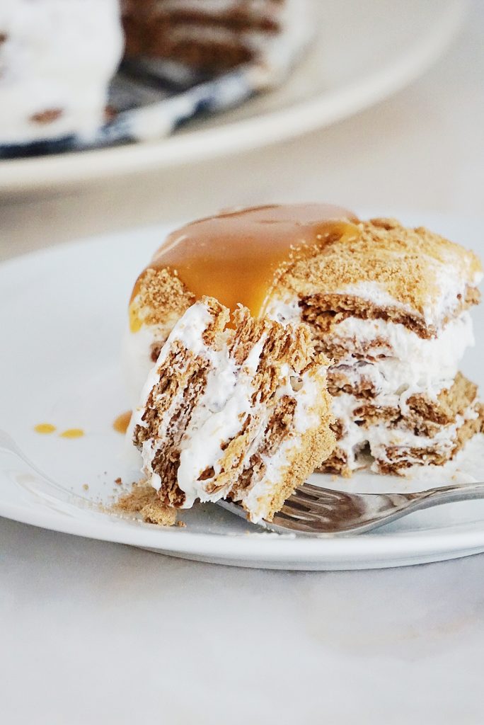 Bolo de Bolacha com Caramelo Salgado